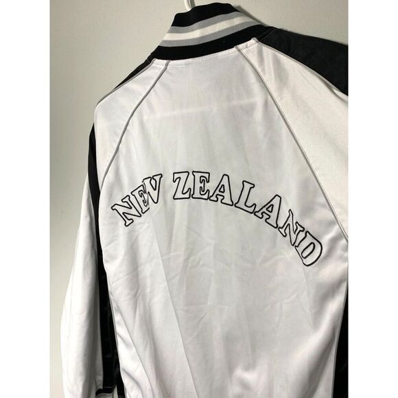 New Zealand Spell Out Full Zip Athletic Soccer Jacket M Vintage Retro - Picture 8 of 8
